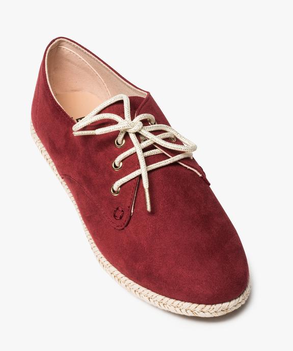 Derbies femme à semelle ornée de corde tressée vue5 - GEMO (CASUAL) - GEMO