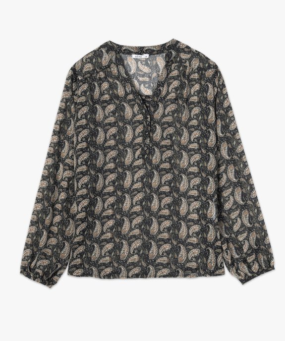 Blouse femme transparente à motifs cachemire vue4 - GEMO(FEMME PAP) - GEMO