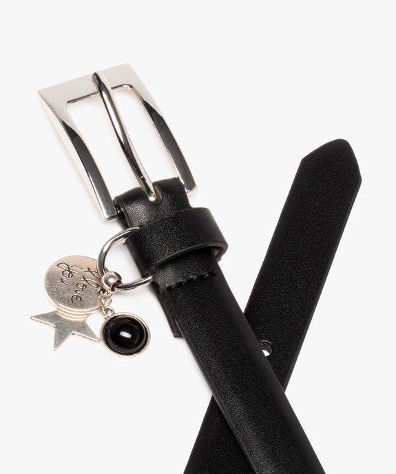 Ceinture à breloques métalliques fille vue2 - GEMO (JUNIOR) - GEMO