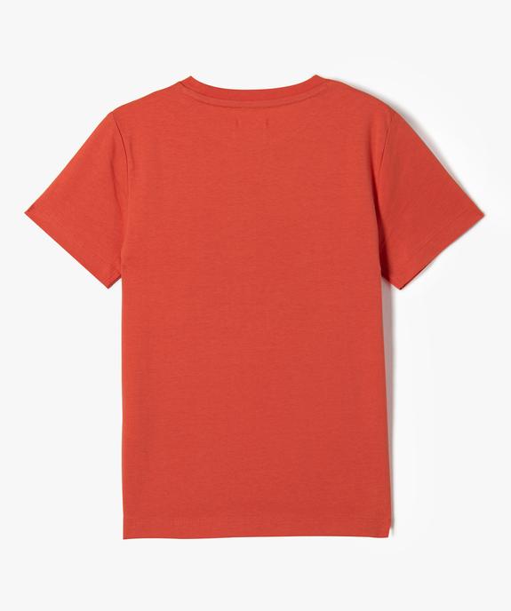 Tee-shirt garçon à manches courtes avec motif sur le buste vue3 - GEMO (ENFANT) - GEMO