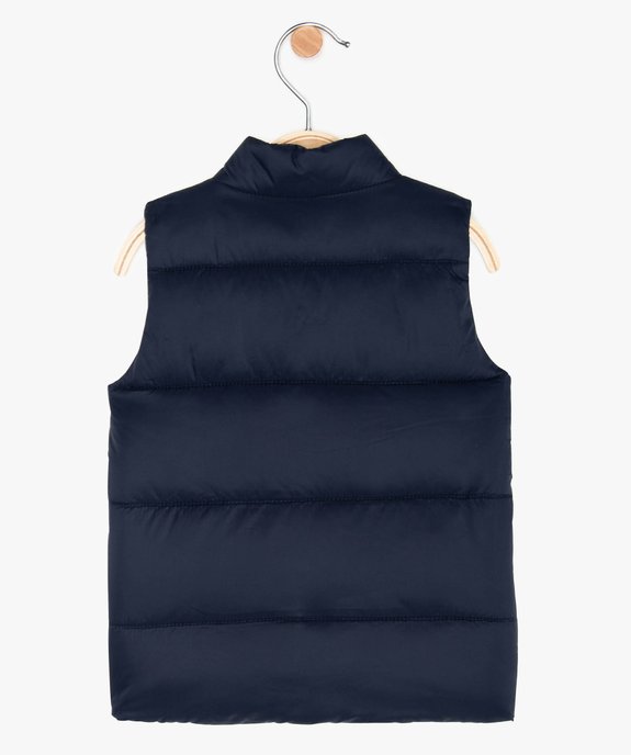 Doudoune sans manches bébé garçon avec col montant vue2 - GEMO(BEBE DEBT) - GEMO