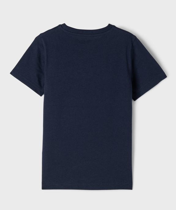 Tee-shirt à manches courtes en coton uni garçon vue3 - GEMO 4G GARCON - GEMO