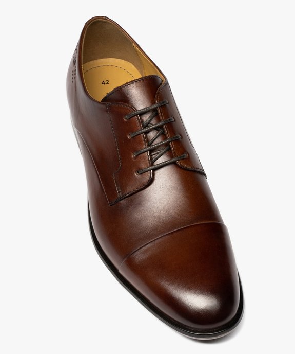 Derby à bout droit dessus cuir homme - Pierre Cardin vue6 - PIERRE CARDIN DIFFUSION - GEMO