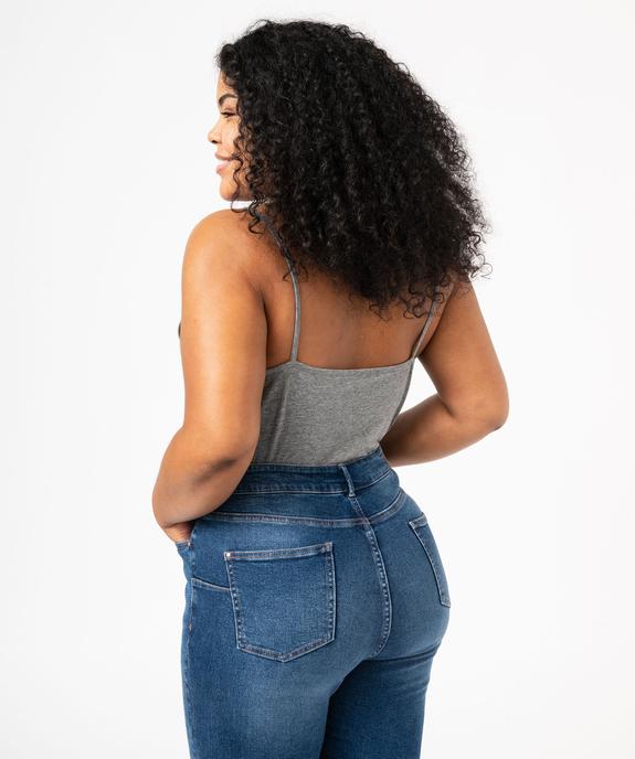 Débardeur femme grande taille uni à fines bretelles  vue3 - GEMO 4G GT - GEMO