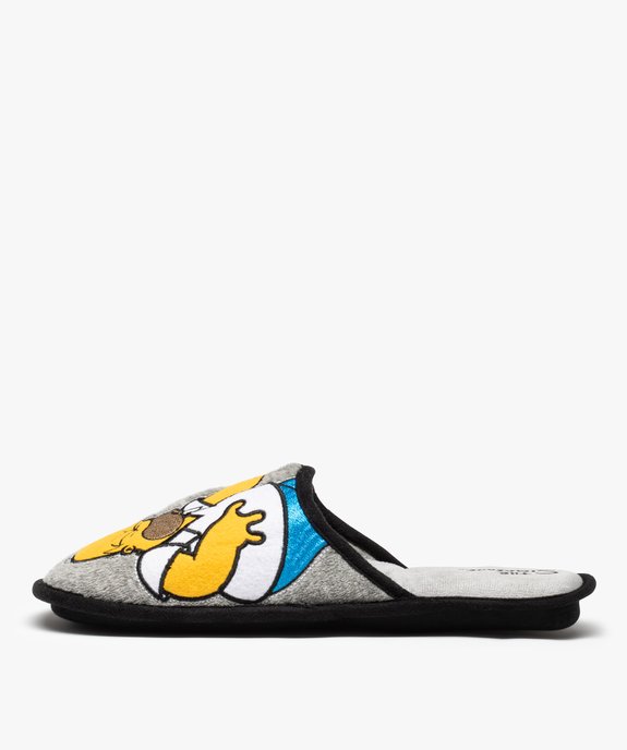 Chaussons homme forme mule à motif - The Simpsons vue3 - SIMPSONS - GEMO