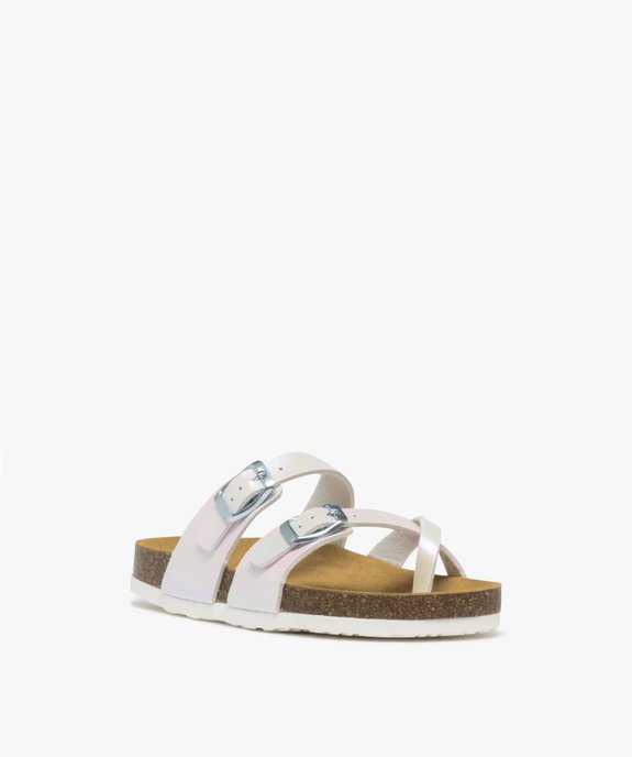 Mules à brides croisées et irisées fille vue2 - LOVELY WINGS GEMO FOR GOOD - GEMO