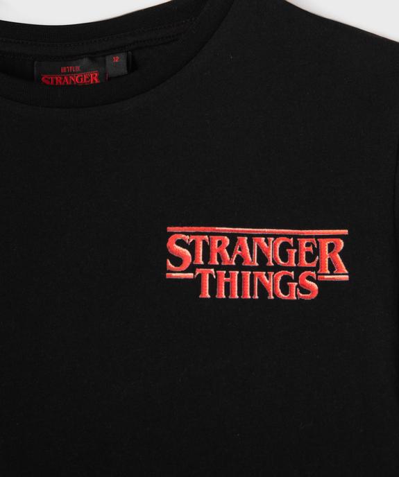 Tee-shirt manches courtes avec motif dos garçon - Stranger Things vue3 - STRANGER THINGS - GEMO