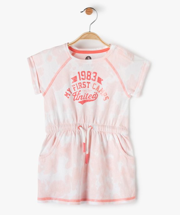 Robe bébé fille en maille tie-and-dye - Camps United vue1 - CAMPS UNITED - GEMO