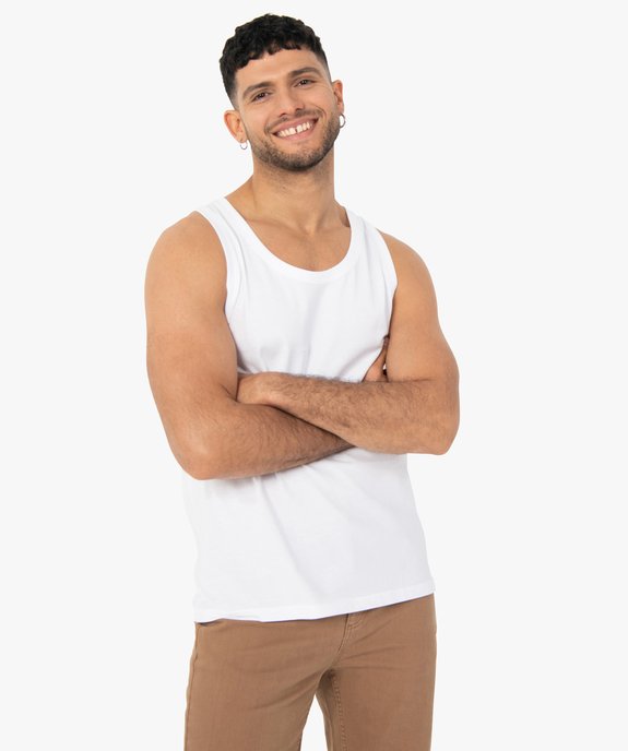 Débardeur homme uni vue1 - GEMO (HOMME) - GEMO