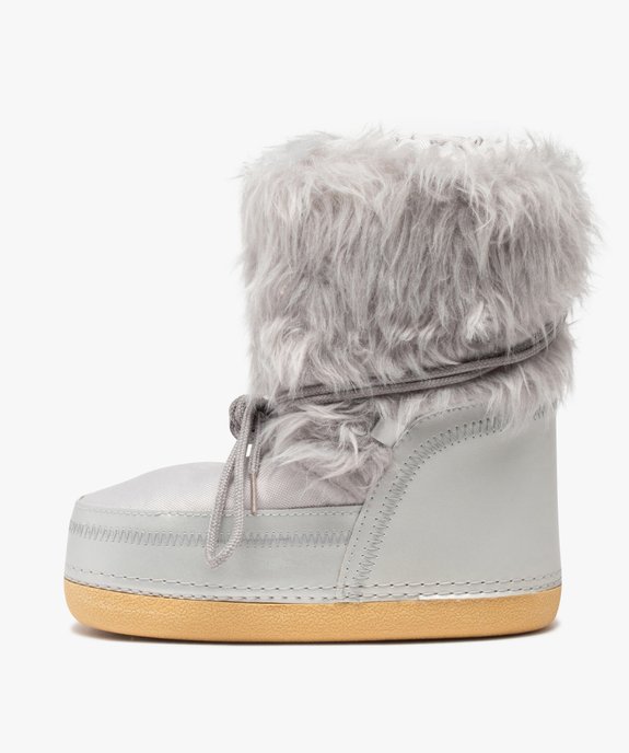 Bottes de neige fille dessus fourrure imitation vue3 - GEMO (EQUIPT) - GEMO