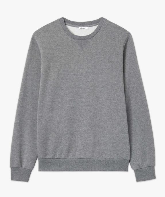 Sweat avec intérieur molletonné homme vue6 - GEMO 4G HOMME - GEMO