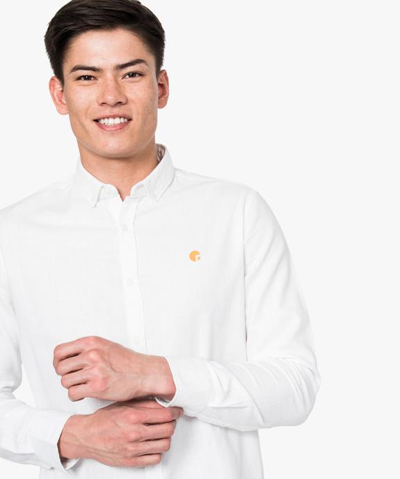 Chemise légère avec motif brodé vue2 - GEMO (HOMME) - GEMO