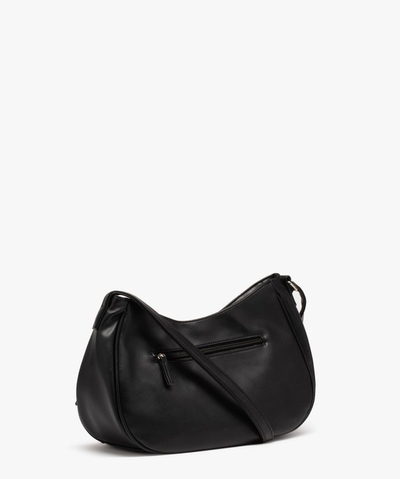 Sac besace demi-lune souple à clous femme vue2 - GEMO (ACCESS) - GEMO