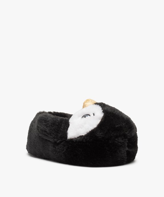 Chaussons fille 3D pingouin avec bec doré vue2 - GEMO (ENFANT) - GEMO