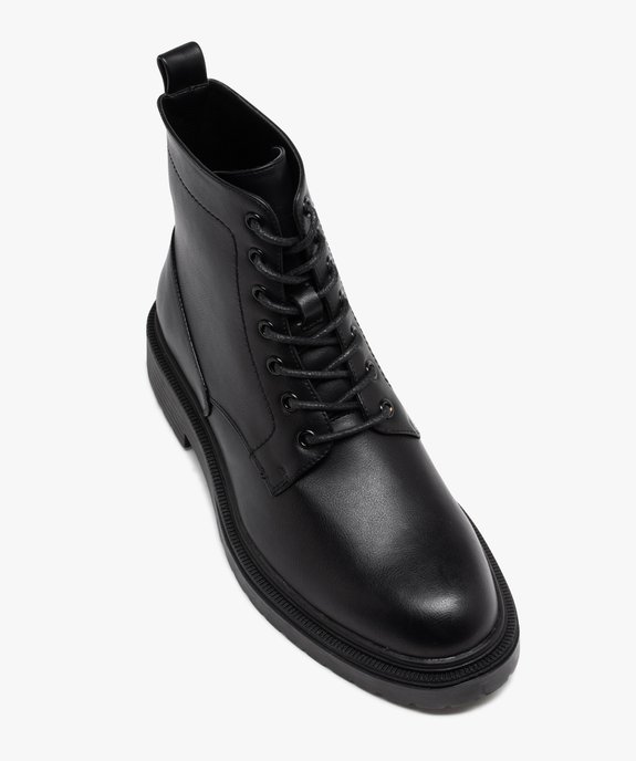 Boots homme unies à lacets style casual vue6 - GEMO (CASUAL) - GEMO