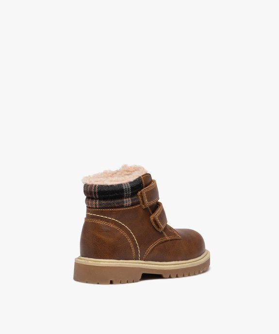 Boots bébé garçon avec doublure chaude et fermeture scratch vue4 - PREMIER PRIX BY GEMO - GEMO