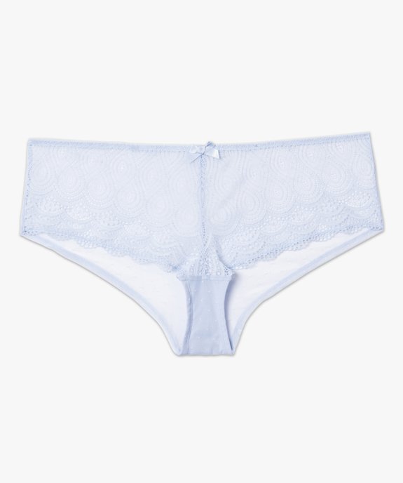 Shorty en dentelle et tulle femme grande taille vue4 - GEMO(HOMWR FEM) - GEMO