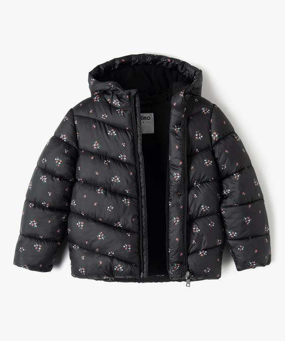 Blouson matelassé à capuche à motifs fleuris fille vue3 - PREMIER PRIX BY GEMO - GEMO