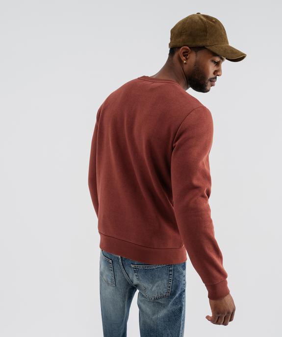 Sweat en molleton doux homme vue3 - GEMO 4G HOMME - GEMO