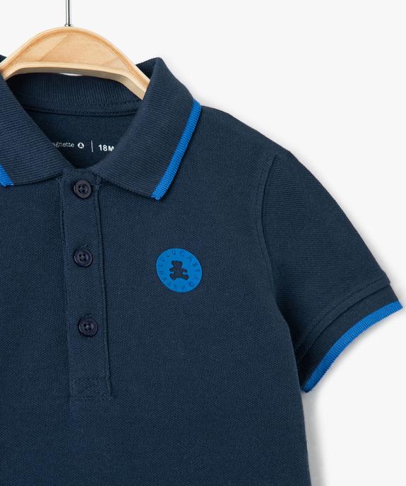 Polo bébé garçon à manches courtes - LuluCastagnette vue2 - LULUCASTAGNETTE - GEMO