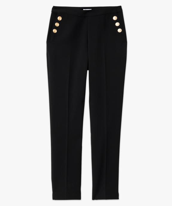 Pantalon avec boutons sur les hanches femme vue4 - GEMO(FEMME PAP) - GEMO