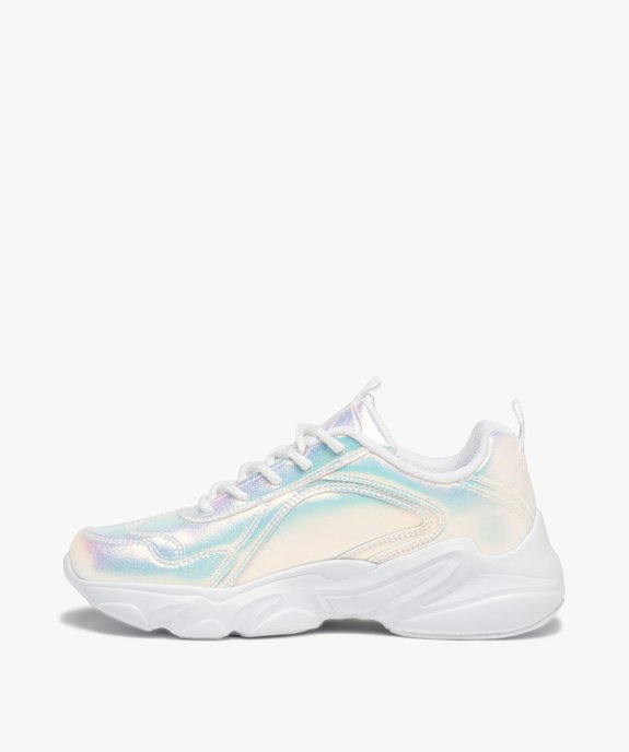 Baskets femme running irisées à lacets - Fila Alamo vue3 - FILA - GEMO