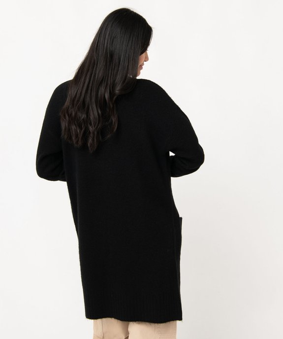 Gilet femme porté ouvert avec poches vue3 - GEMO(FEMME PAP) - GEMO