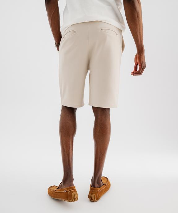 Bermuda en maille piquée homme vue3 - GEMO (HOMME) - GEMO