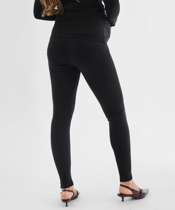 Legging de grossesse en maille côtelée extensible vue3 - GEMO 4G MATERN - GEMO
