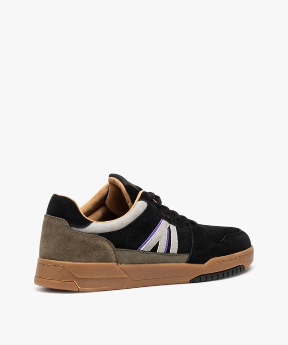 Baskets homme multicolores dessus en cuir suédine - Alma Planète vue5 - ALMA - GEMO