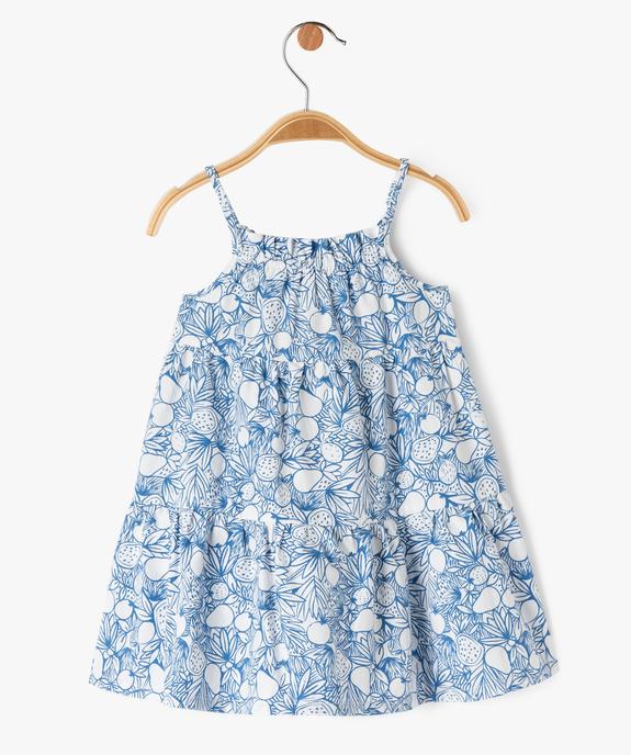 Robe à fines bretelles et volants imprimés bébé fille vue3 - GEMO(BEBE DEBT) - GEMO