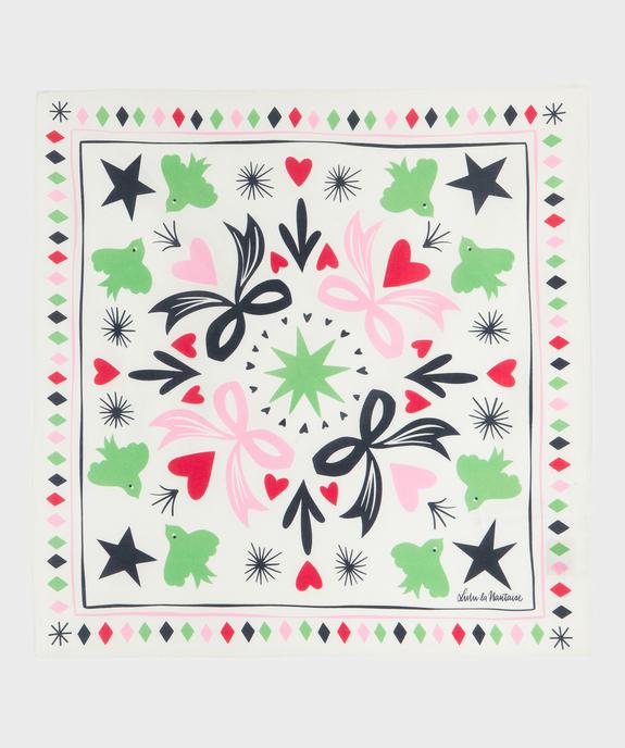 Foulard carré en coton imprimé femme - Gémo X Lulu la Nantaise - GEMO (ACCESS) Foulard carré en coton imprimé femme - Gémo X Lulu la Nantaise vue1 - GEMO (ACCESS) - GEMO