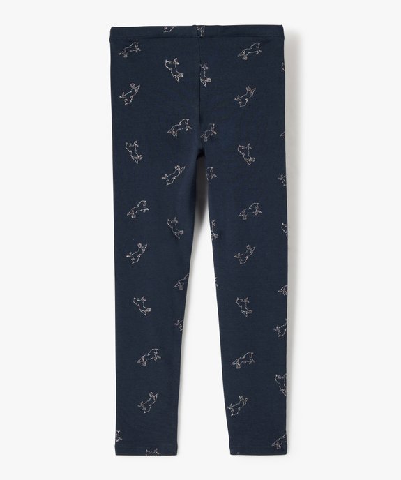 Legging fille long détail girly vue3 - GEMO (ENFANT) - GEMO