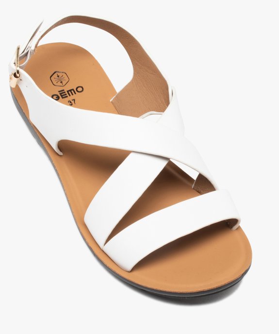 Sandales femme confort unies à semelle amortissante vue5 - GEMO (CONFORT) - GEMO