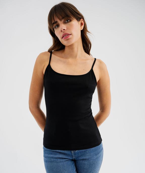 Débardeur uni à fines bretelles femme vue10 - GEMO(FEMME PAP) - GEMO