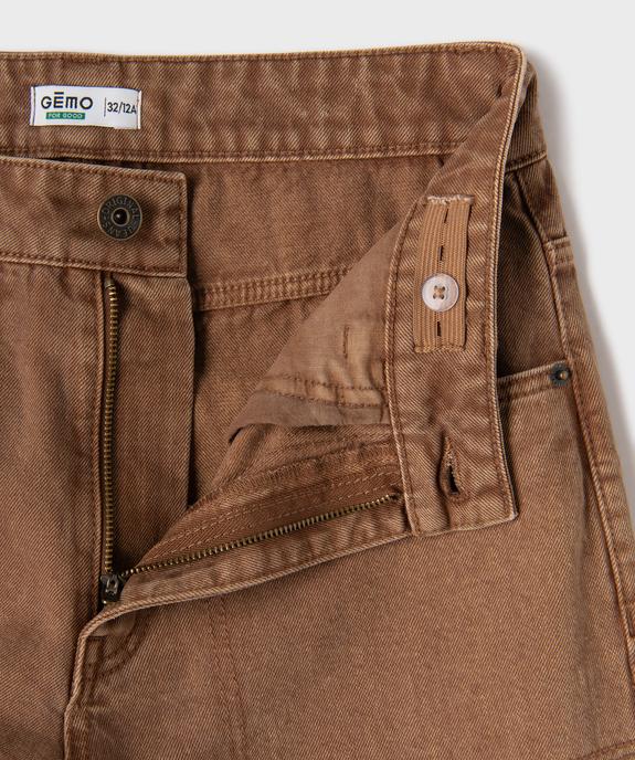 Pantalon denim coupe Baggy avec taille ajustable garçon vue2 - GEMO 4G GARCON - GEMO