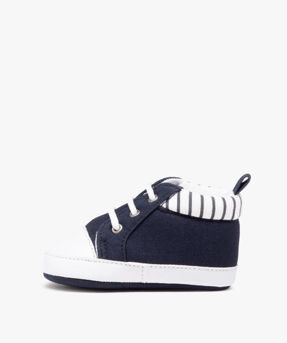 Chaussons bébé fille babies en velours - LuluCastagnette vue3 - GEMO 4G BEBE - GEMO