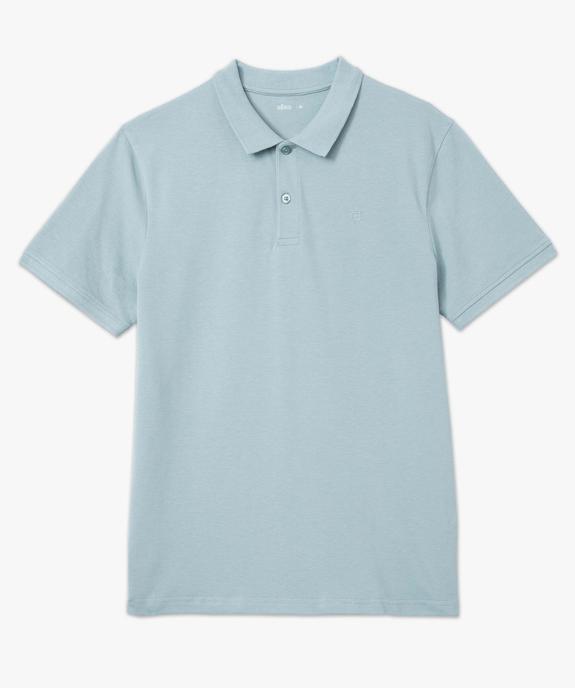 Polo à manches courtes en maille piquée homme vue4 - GEMO 4G HOMME - GEMO