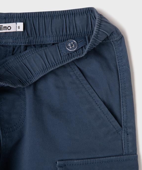 Bermuda cargo taille ajustable garçon vue2 - GEMO (ENFANT) - GEMO