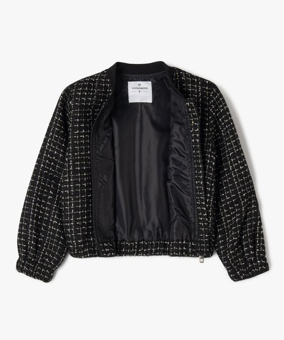 Veste zippée effet tweed fille - LuluCastagnette vue6 - LULUCASTAGNETTE - GEMO