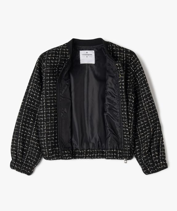 Veste zippée effet tweed fille - LuluCastagnette vue6 - LULUCASTAGNETTE - GEMO