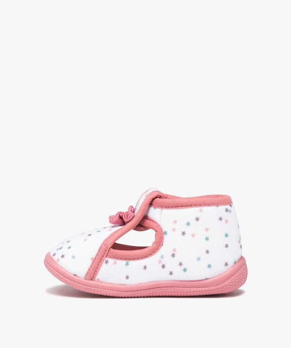 Chaussons bébé fille avec motifs étoiles et noeud sur le dessus vue3 - GEMO (ENFANT) - GEMO