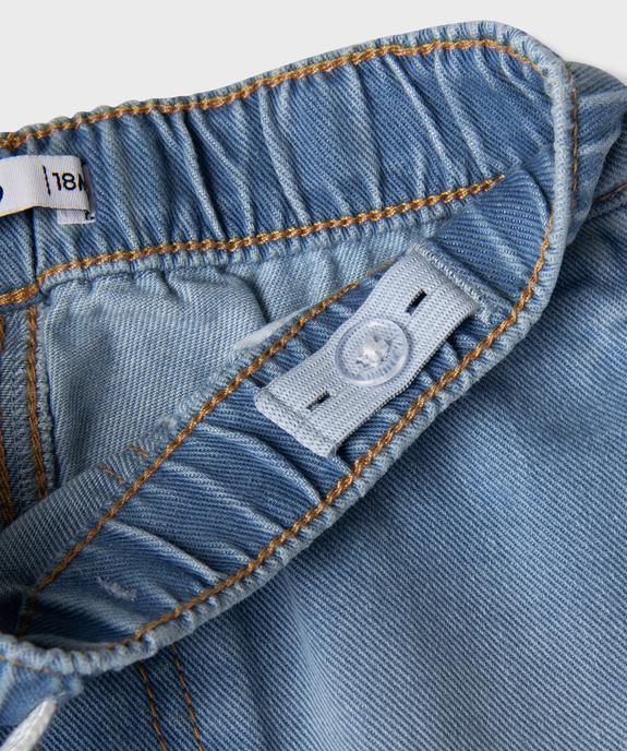 Short en jean avec taille ajustable bébé garçon vue2 - GEMO 4G BEBE - GEMO