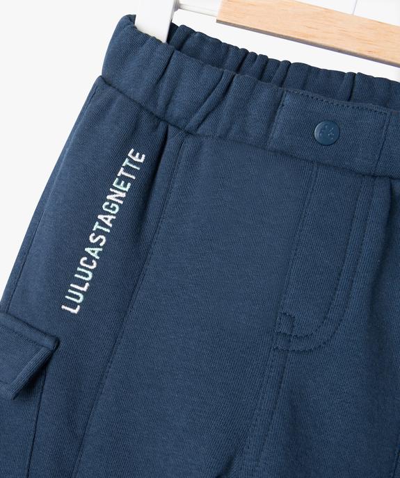 Pantalon de jogging en maille molletonné bébé garçon - LuluCastagnette vue2 - LULUCASTAGNETTE - GEMO