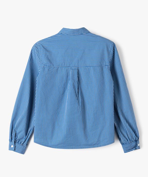 Chemise fille à rayures vue3 - GEMO (JUNIOR) - GEMO