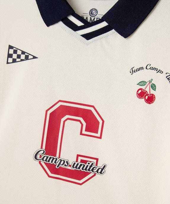 Polo manches courtes avec motif buste et dos fille - Camps United vue3 - CAMPS - GEMO