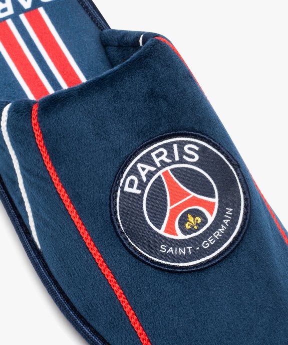 Chaussons homme en velours imprimés foot - Paris Saint Germain vue6 - PSG - GEMO