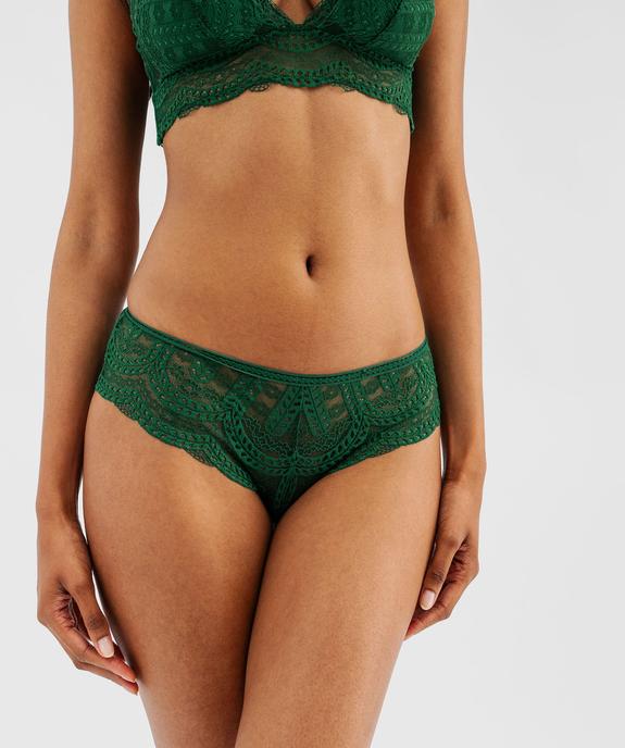 Shorty en dentelle unie femme vue2 - GEMO(HOMWR FEM) - GEMO