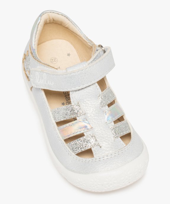 Ballerines bébé fille à brides multiples – LuluCastagnette vue5 - LULU CASTAGNETT - GEMO