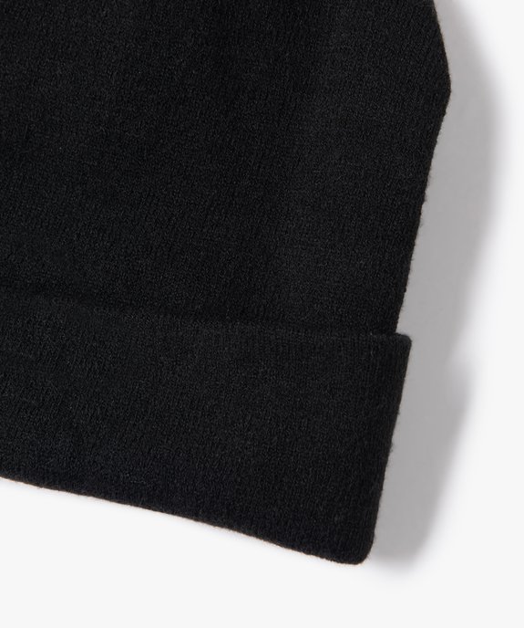 Bonnet femme uni en maille fine vue2 - GEMO (ACCESS) - GEMO